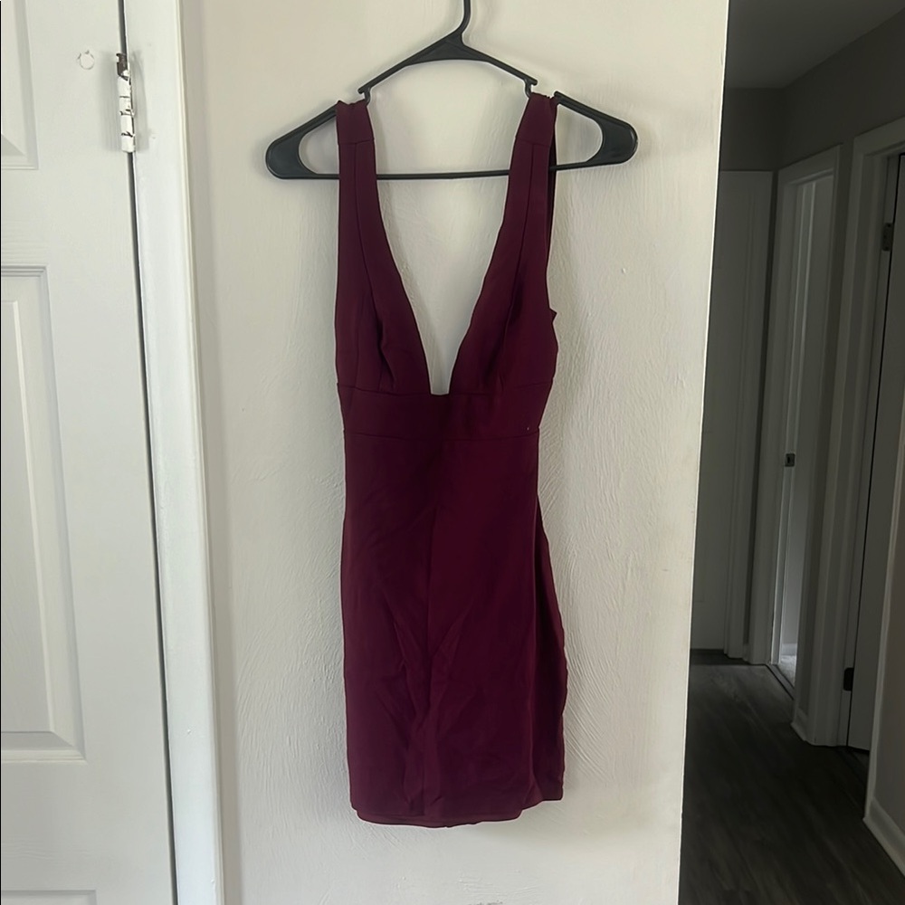 LuLu’s Burgundy Short Dress